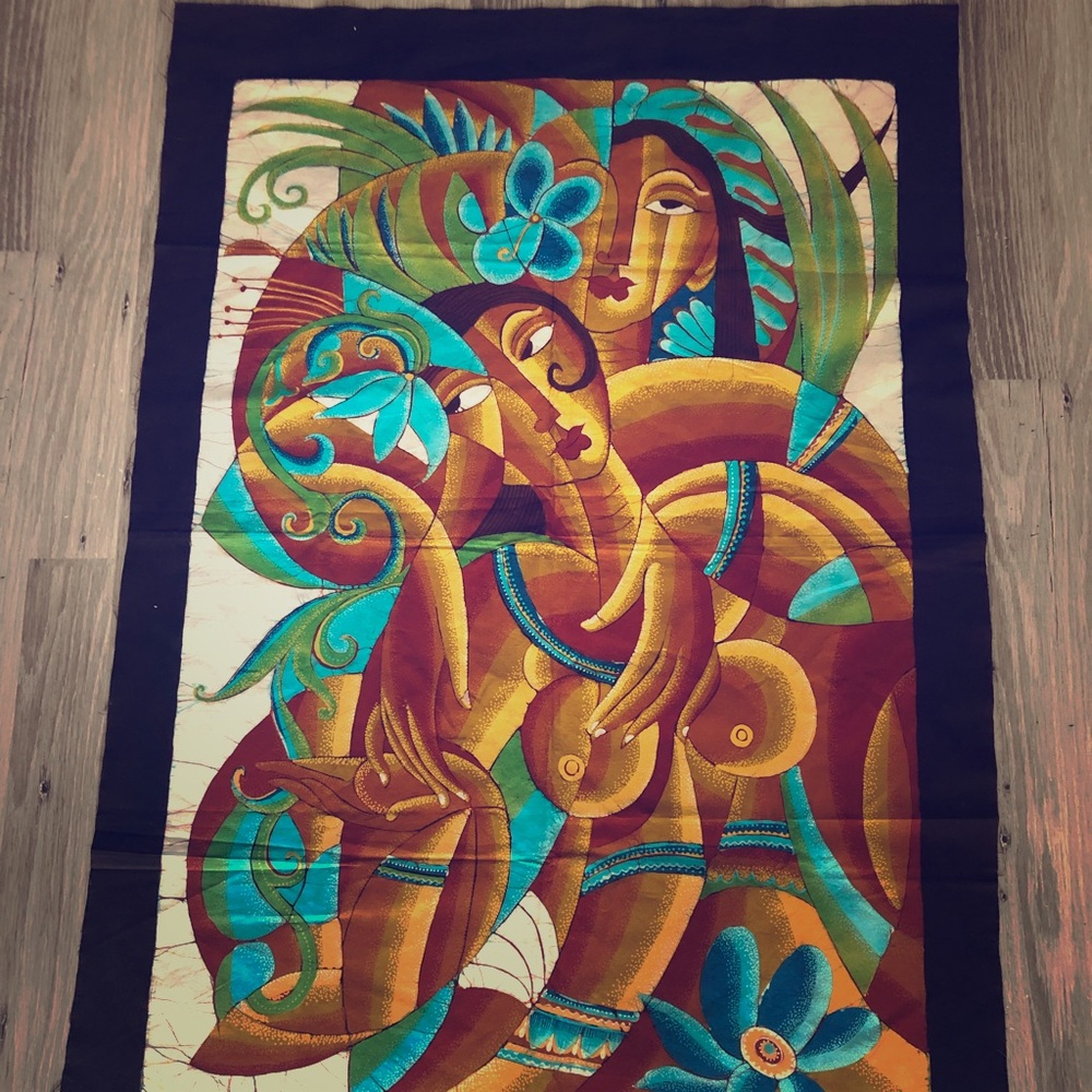 LARGE HANDMADE BEAUTIFUL SRI LANKAN BATIK
